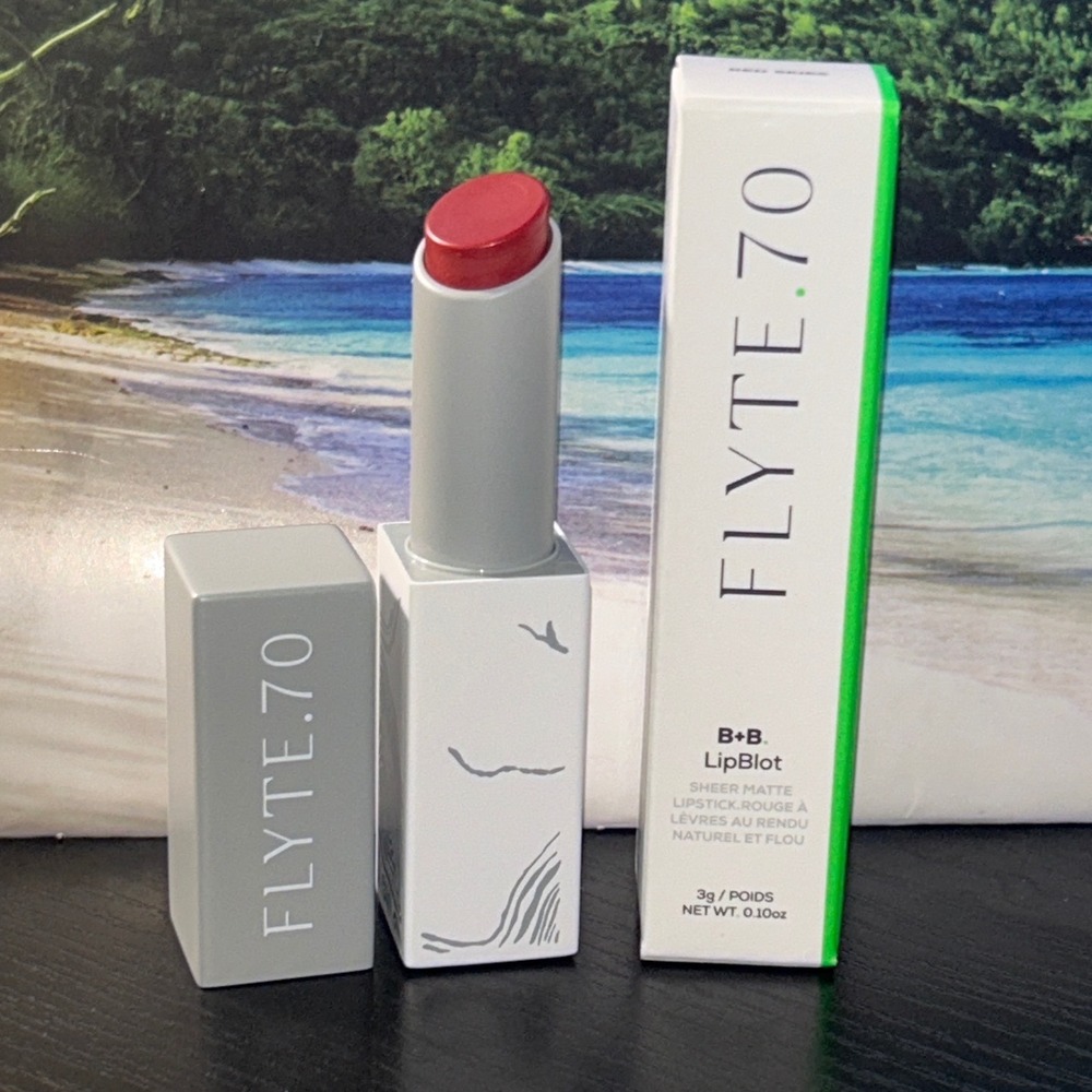 Flyte.70 B+B LipBlot Sheer Matte Lipstick Red Skies‎ NIB